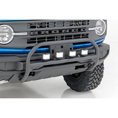 ROUGH COUNTRY Nudge Bar | 4 Inch Round Led (x4) | Ford Bronco 4WD (2021-2025) | 51049