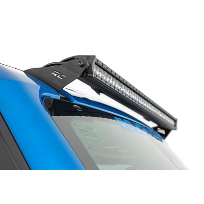 ROUGH COUNTRY LED Light Kit | Upper Windshield | 40" Black Single Row | Ford Bronco (21-25) | 71041