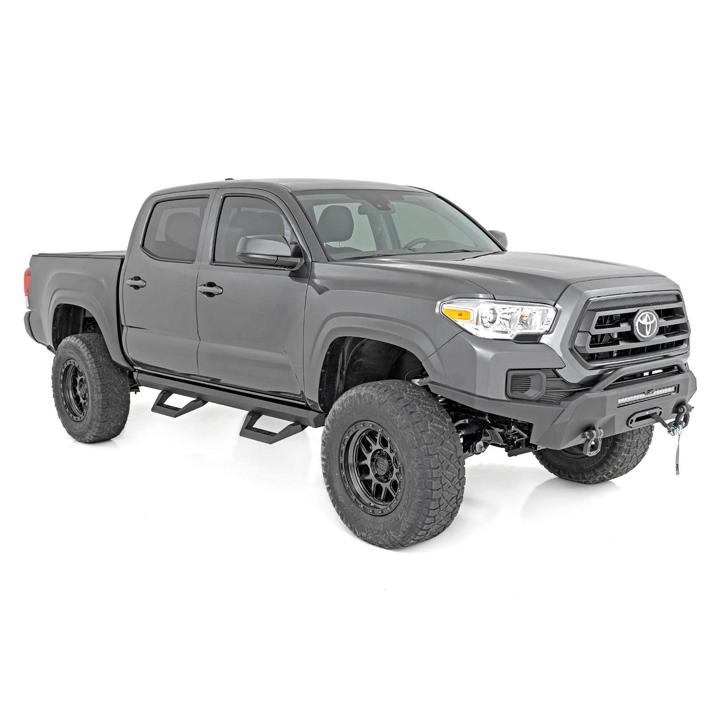 ROUGH COUNTRY SRX2 Adj Aluminum Step | Double Cab | Toyota Tacoma 2WD/4WD (2005-2023) | 71000A