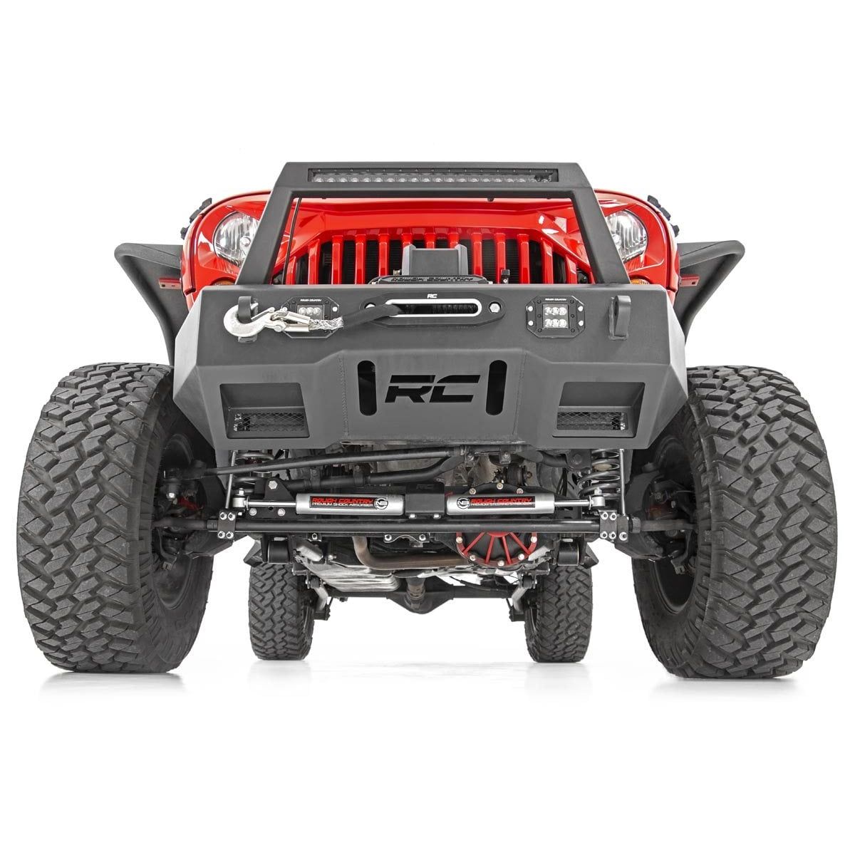 ROUGH COUNTRY High Steer Kit | Track Bar Bracket Combo | Jeep Wrangler JK/Wrangler Unlimited (07-18) | 10601