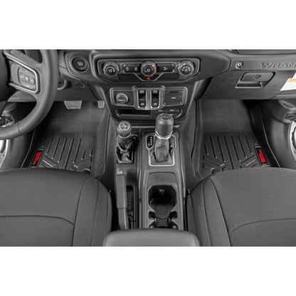 ROUGH COUNTRY Floor Mats | FR | 2 Door | Jeep Gladiator JT (20-24)/Wrangler JL (18-24)/Wrangler Unlimited (18-24)  | M-6150