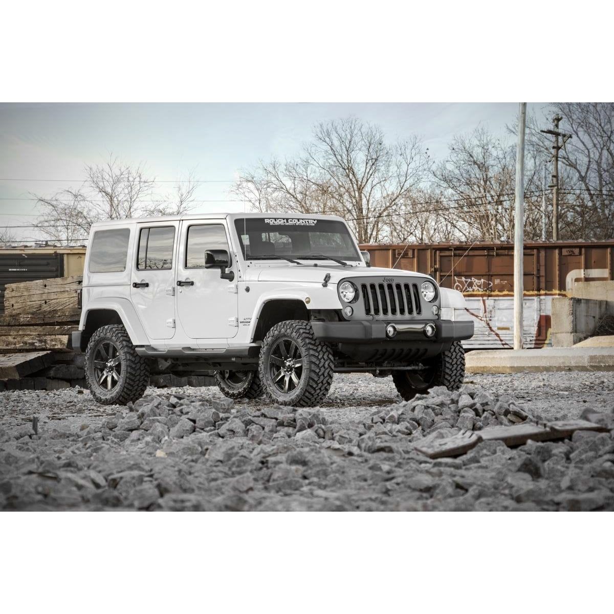 ROUGH COUNTRY 2.5 Inch Lift Kit | Coils | V2 | Jeep Wrangler Unlimited 2WD/4WD (2007-2018) | 67970