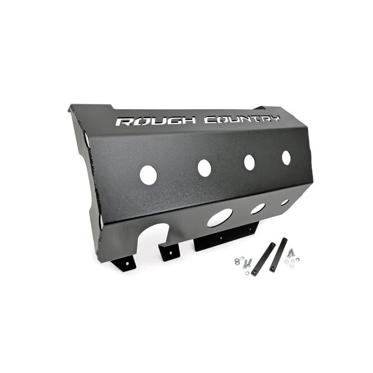 ROUGH COUNTRY Muffler Skid Plate | Jeep Wrangler JK/Wrangler Unlimited  (2007-2018) | 779