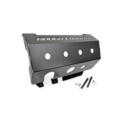 ROUGH COUNTRY Muffler Skid Plate | Jeep Wrangler JK/Wrangler Unlimited  (2007-2018) | 779