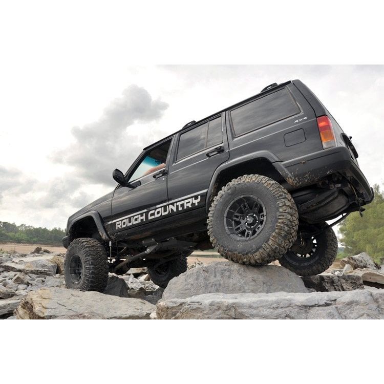 ROUGH COUNTRY | 6.5 Inch Lift Kit  Long Arm  NP231  Jeep Cherokee XJ 4WD (1984-2001) | 67222