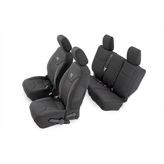 ROUGH COUNTRY Seat Covers | Front and Rear | Jeep Wrangler Unlimited 4WD (2011-2012) | 91003