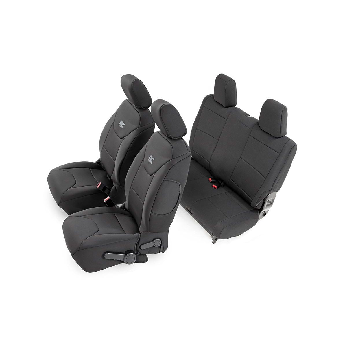 ROUGH COUNTRY Seat Covers | Front and Rear | 2-Door | Jeep Wrangler JK 4WD (2013-2018) | 91007