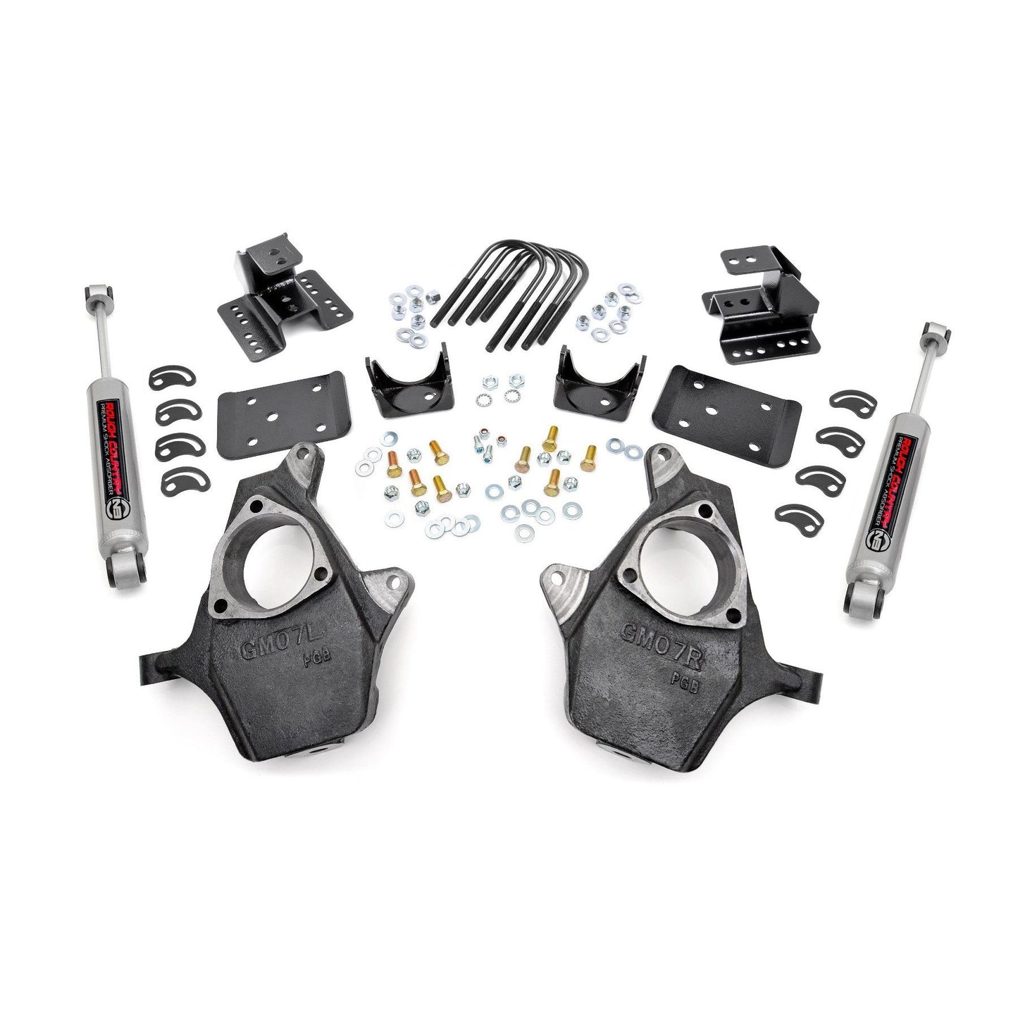 ROUGH COUNTRY Lowering Kit | 2 Inch FR | 4 Inch RR | Chevy/GMC 1500 (99-06 & Classic) | 722.2