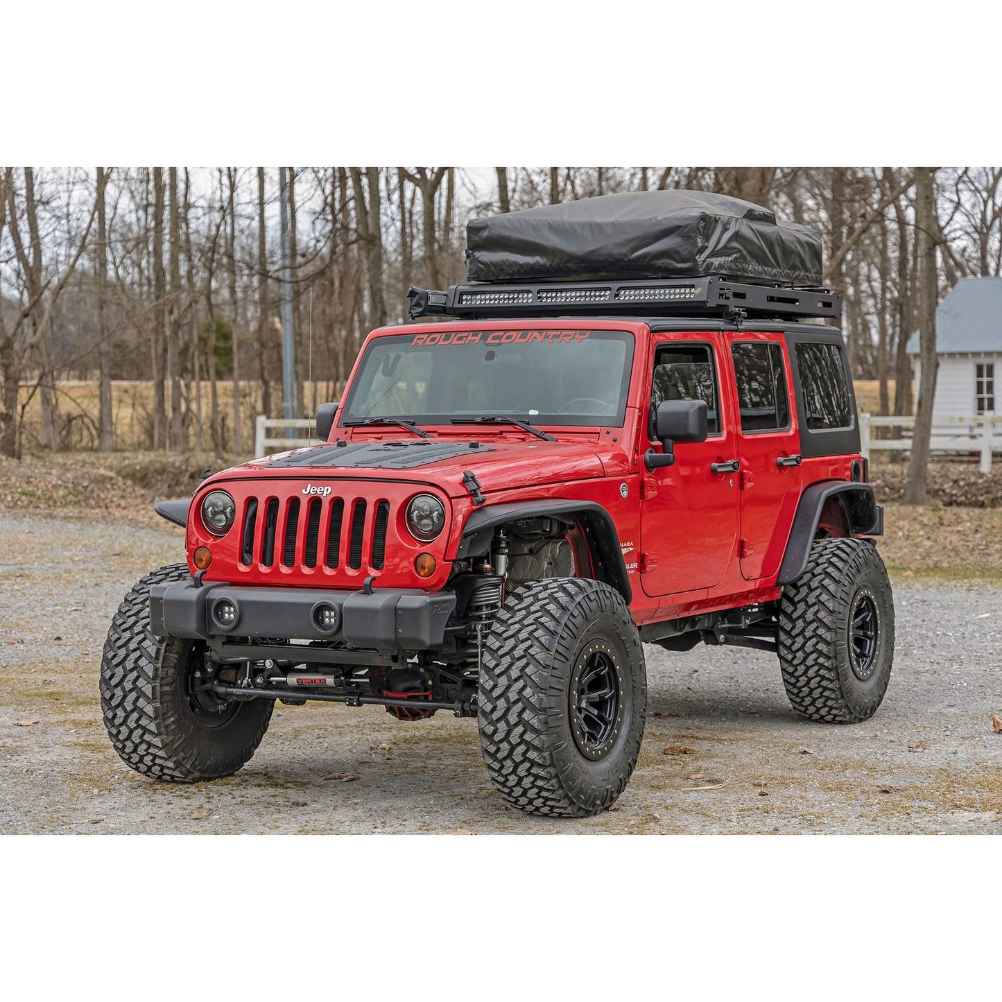 ROUGH COUNTRY Front Bumper Caps | Jeep Wrangler JK/Wrangler Unlimited  (2007-2018) | 1047