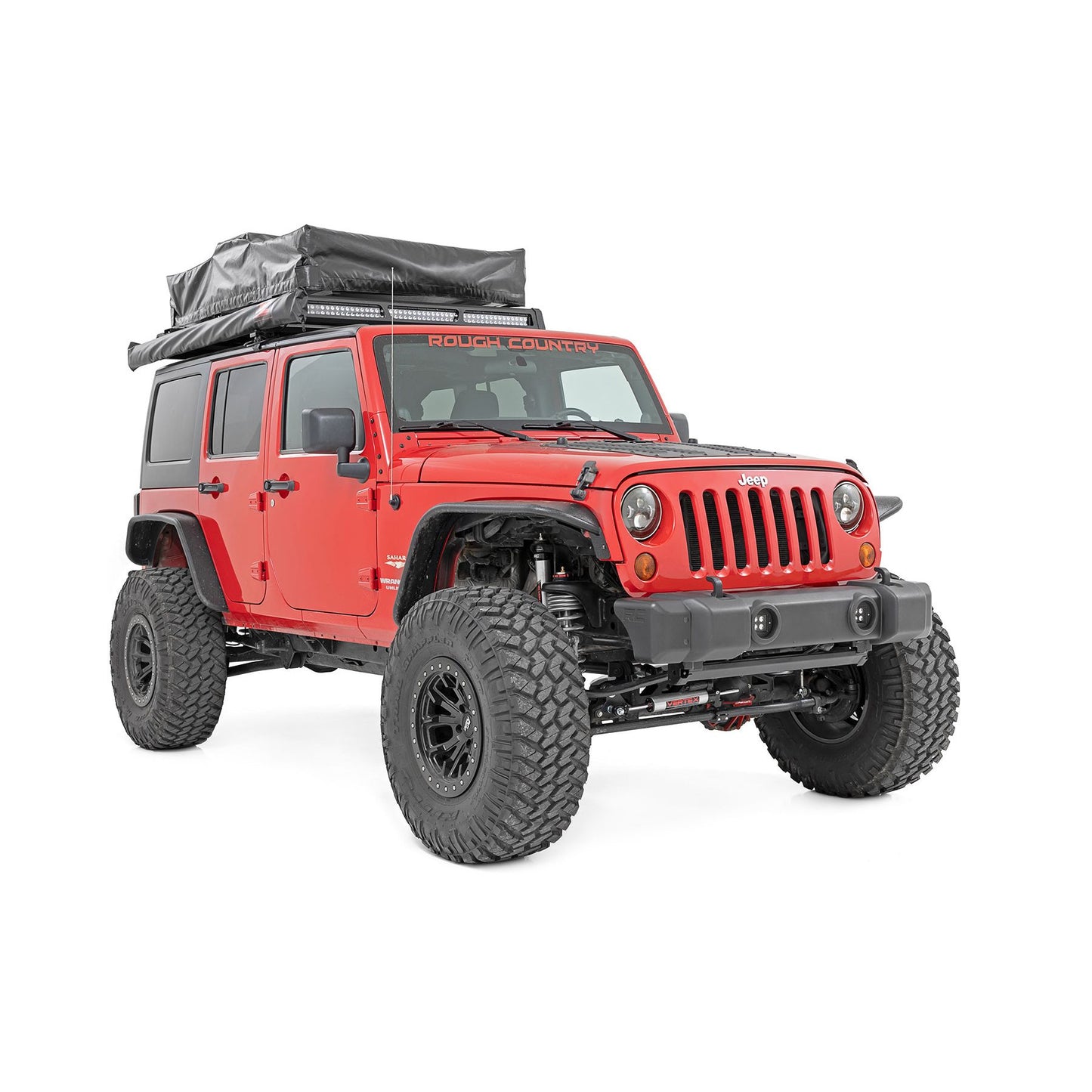 ROUGH COUNTRY Front Bumper Caps | Jeep Wrangler JK/Wrangler Unlimited  (2007-2018) | 1047