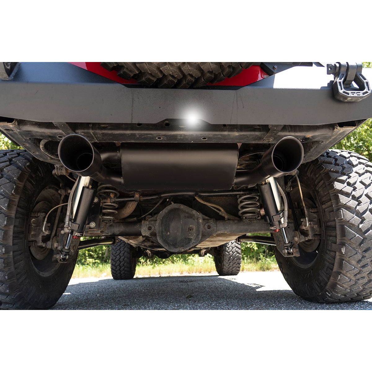 ROUGH COUNTRY Performance Exhaust | Dual Outlet | Jeep Wrangler JK/Wrangler Unlimited (07-18) | 96002A