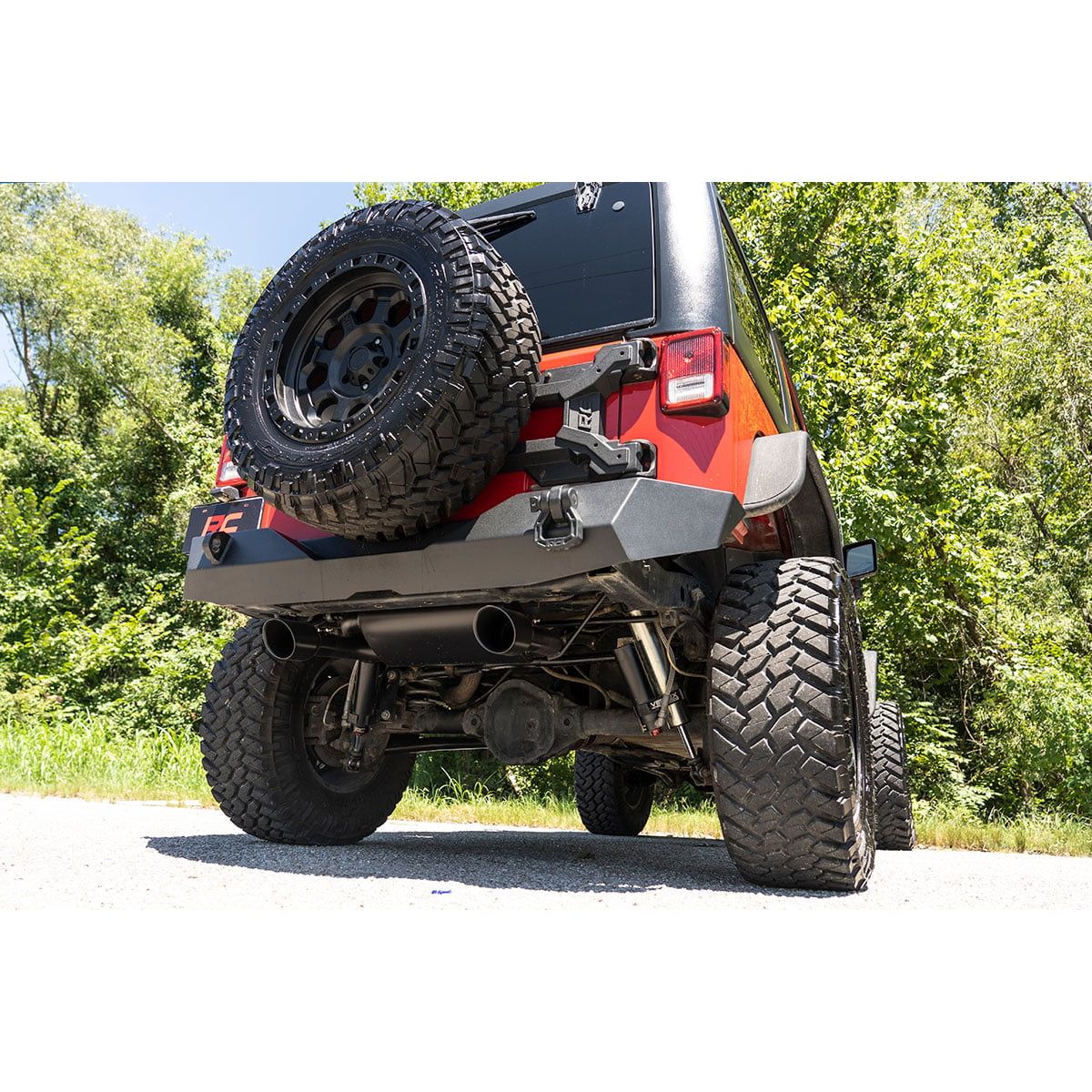 ROUGH COUNTRY Performance Exhaust | Dual Outlet | Jeep Wrangler JK/Wrangler Unlimited (07-18) | 96002A