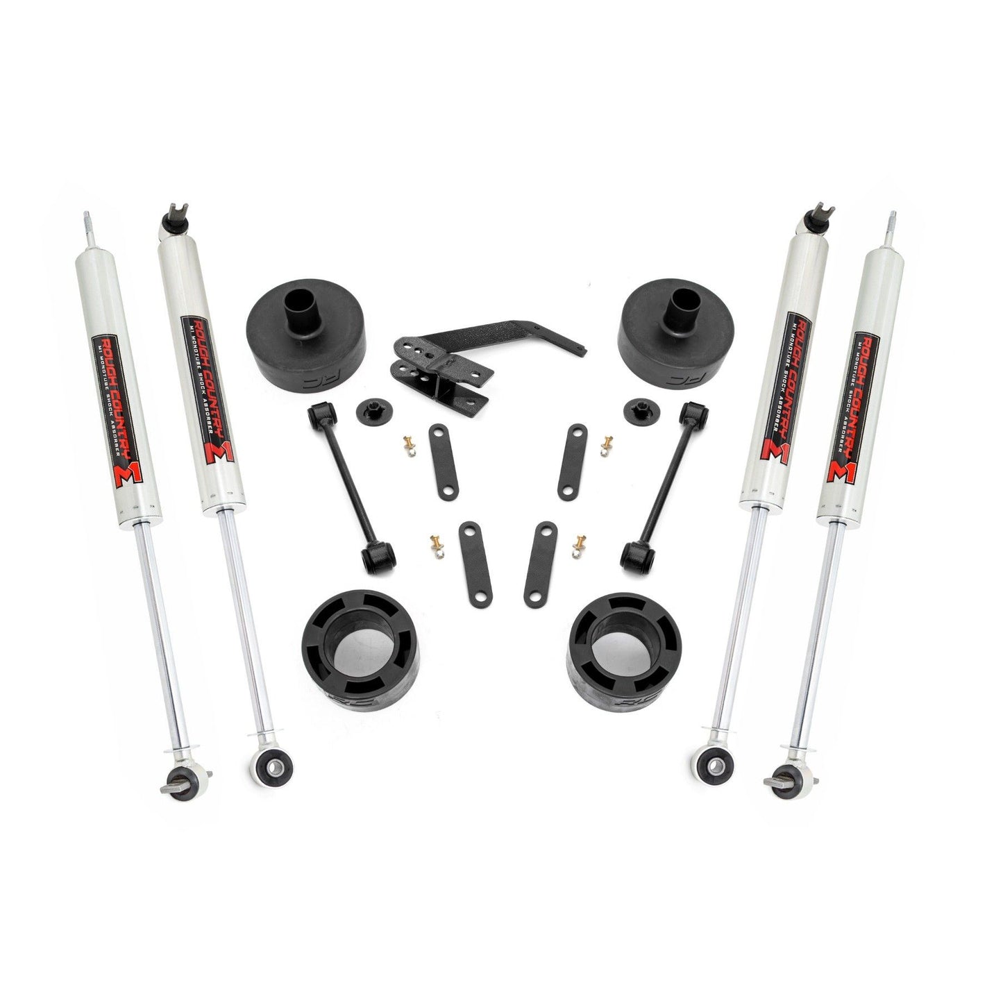 ROUGH COUNTRY 2.5 Inch Lift Kit | Spacers | M1 | Jeep Wrangler JK/Wrangler Unlimited  (07-18) | 65740