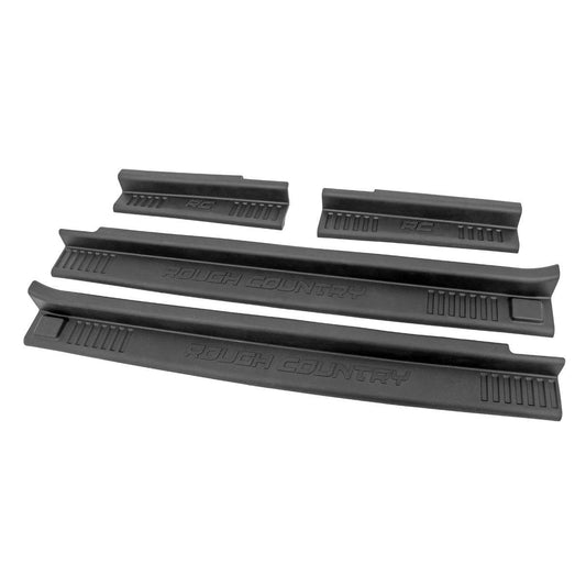 ROUGH COUNTRY Entry Guards | Front and Rear | Jeep Wrangler Unlimited 2WD/4WD (2007-2018) | 10567