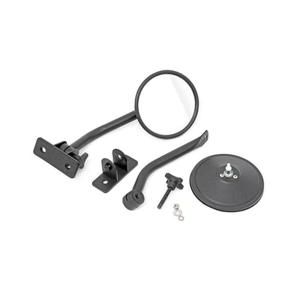 ROUGH COUNTRY Round Trail Mirror | Jeep Wrangler JK/Wrangler Unlimited  (2007-2018) | 10519A