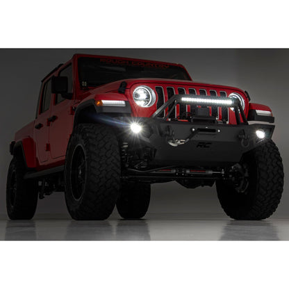 ROUGH COUNTRY Front Winch Bumper | Jeep Gladiator JT/Wrangler JK & JL/Wrangler Unlimited  | 10585