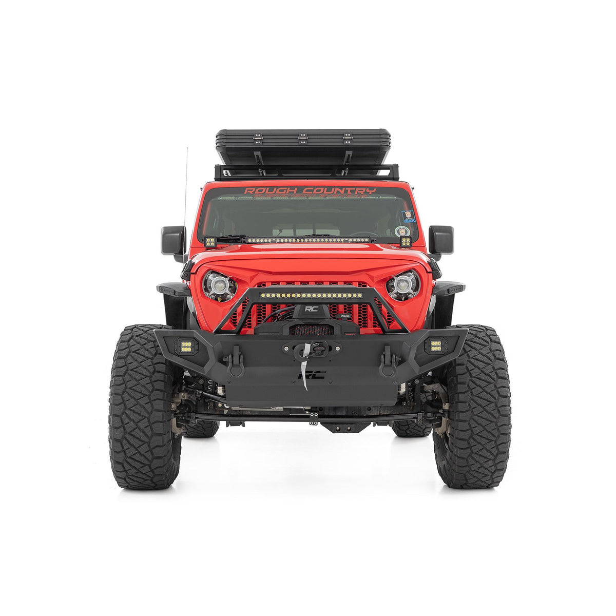 ROUGH COUNTRY RCS10660 10660 Front Winch Bumper Jeep Wrangler/Gladiator