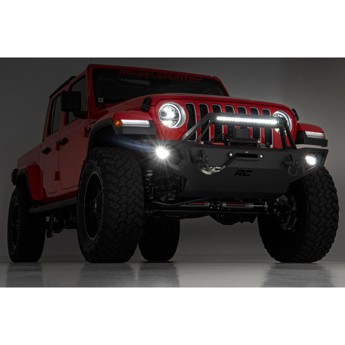 ROUGH COUNTRY RCS10660 10660 Front Winch Bumper Jeep Wrangler/Gladiator