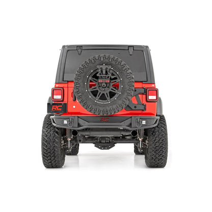 ROUGH COUNTRY Rear Bumper | Tubular | Jeep Wrangler JL (18-25)/Wrangler Unlimited (18-25)  | 10648