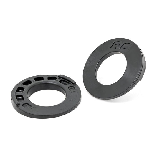 ROUGH COUNTRY Rear Coil Spring Correction Plates | Jeep Wrangler JK/Wrangler Unlimited (07-18) | 1113