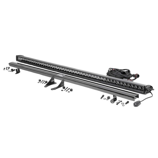 ROUGH COUNTRY LED Light Kit | Cowl Mount | 50" Black Single Row | Jeep Gladiator JT/Wrangler JL (18-25) | 70057
