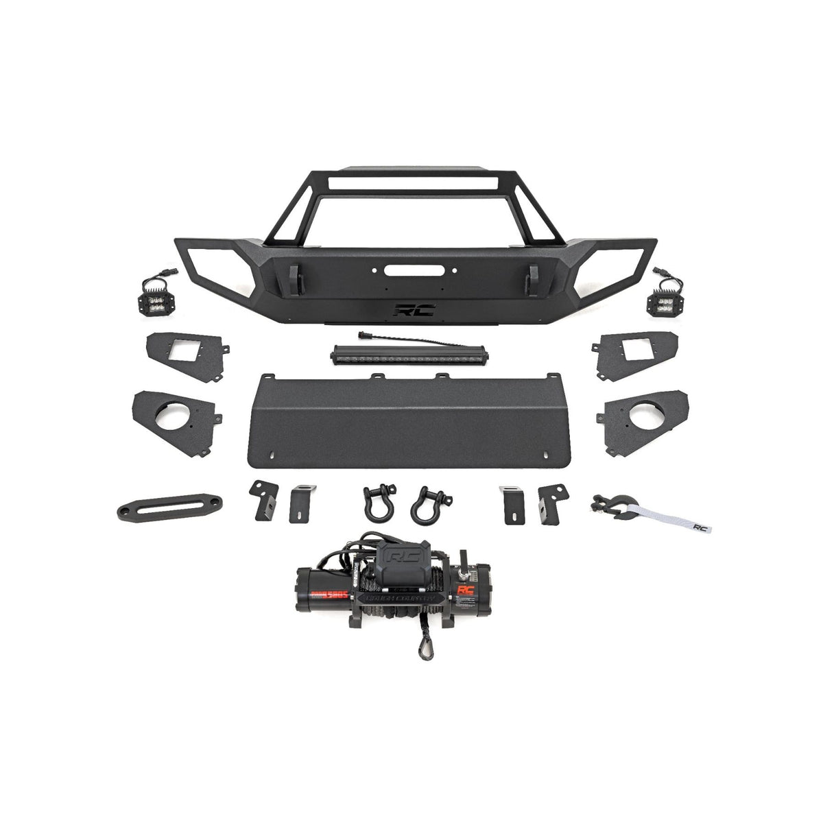 ROUGH COUNTRY RCS10660 10660 Front Winch Bumper Jeep Wrangler/Gladiator