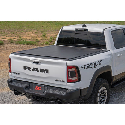 ROUGH COUNTRY Hard Roll Up Bed Cover | 5'7" Bed | Ram 1500 (19-25)/1500 TRX (21-24) | 50320550