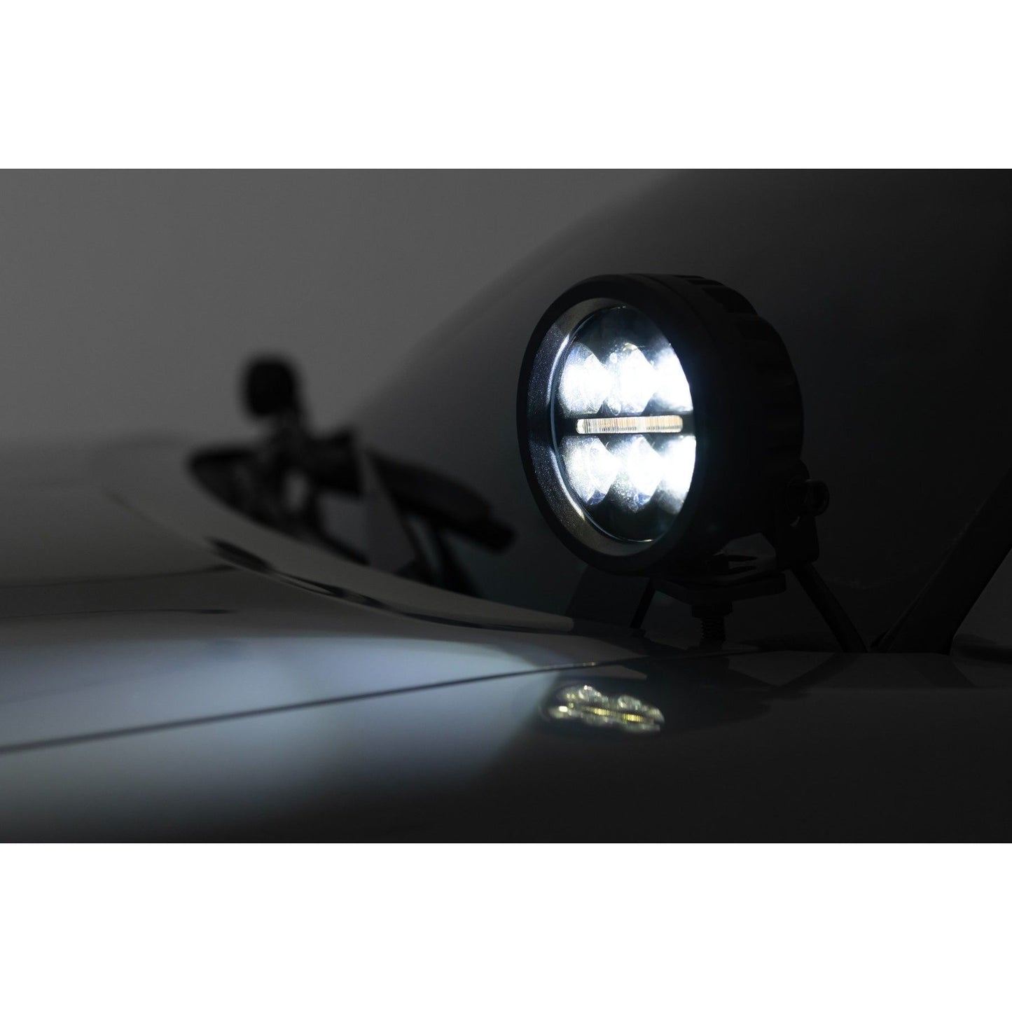 ROUGH COUNTRY LED Light Kit | Ditch Mount | 2" Black Pair | Amber DRL | Toyota Tacoma (16-23) | 71083