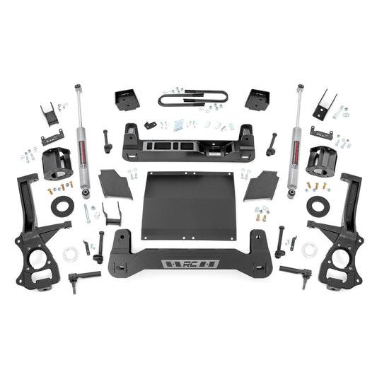 ROUGH COUNTRY 6 Inch Lift Kit | Mono Leaf Rear | Diesel | GMC Sierra 1500 2WD/4WD (2019-2024 & Classic) | 26631D