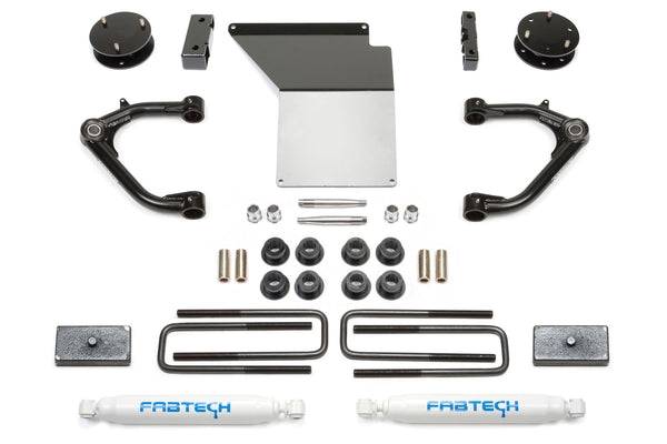 FABTECH | 3" Uniball UCA Lift Kit w/ Rear Performance Shocks | Chevy Silverado / Gmc Sierra | K1071