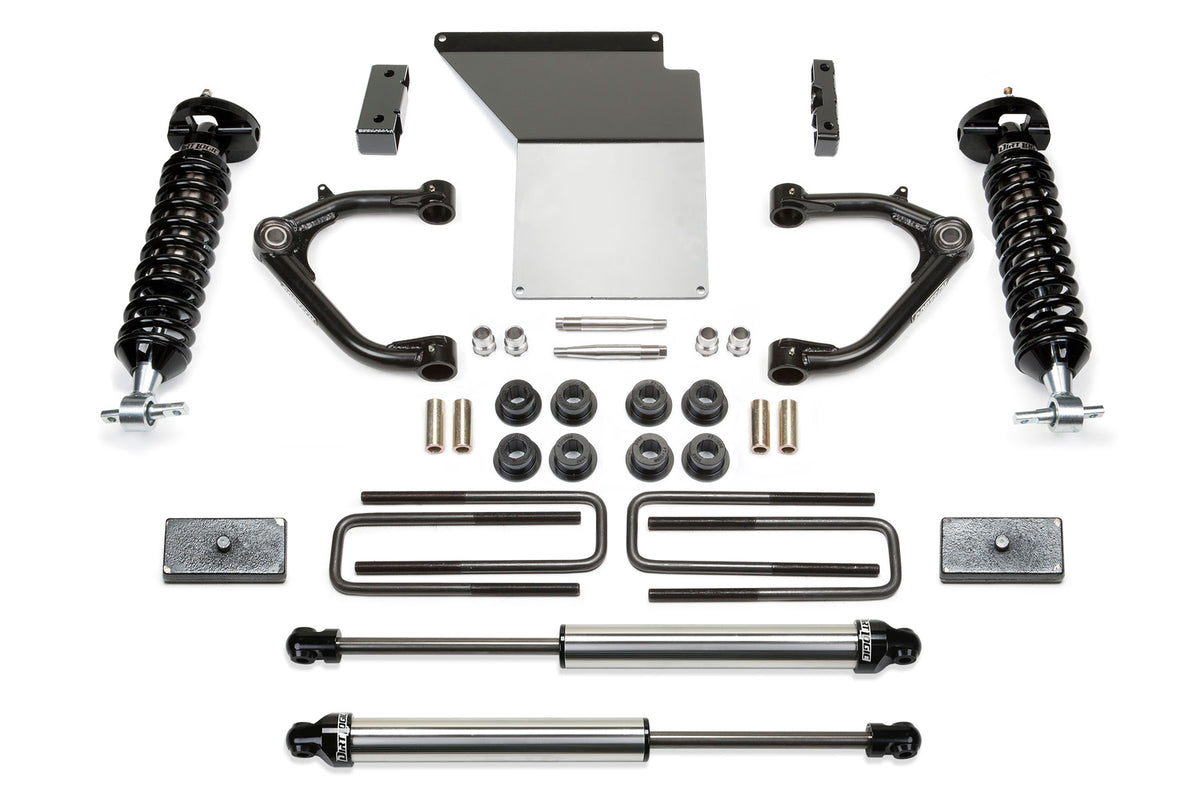 FABTECH | 3" Uniball UCA Lift Kit w/ Front Dirt Logic 2.5 Coilovers & Rear Dirt Logic 2.25 Shocks | Chevy Silverado / Gmc Sierra | K1071DL — product image 1