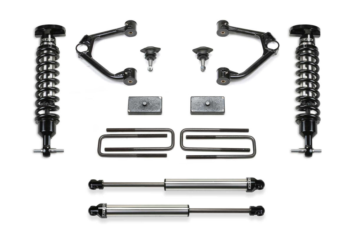FABTECH | 3" Ball Joint UCA Lift Kit w/ Front Dirt Logic 2.5 Coilovers & Rear Dirt Logic 2.25 Shocks | Chevy Silverado / Gmc Sierra | K1126DL — product image 1
