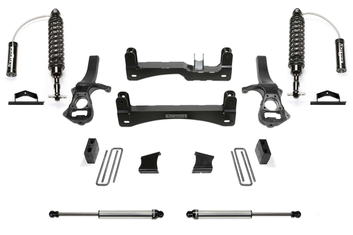 FABTECH | 6" Performance Lift Kit w/ Front Dirt Logic 2.5 Resi Coilovers & Rear Dirt Logic 2.25 Shocks | Chevy Silverado / Gmc Sierra | K1151DL — product image 1