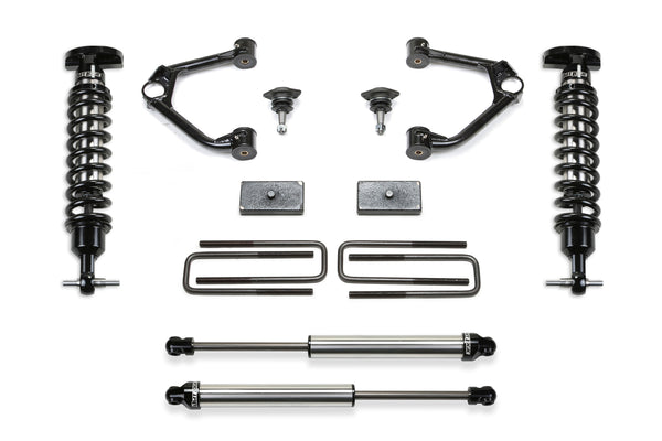 FABTECH | 3" Ball Joint UCA Lift Kit – Front Dirt Logic 2.5 Coilovers & Rear Dirt Logic 2.25 Shocks | Chevy Silverado / Gmc Sierra | K1189DL