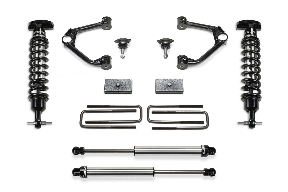 FABTECH | 1.5" Ball Joint UCA Lift Kit – Front Dirt Logic 2.5 Coilovers & Rear Dirt Logic 2.25 Shocks | Chevy Silverado / Gmc Sierra | K1195DL — product image 1