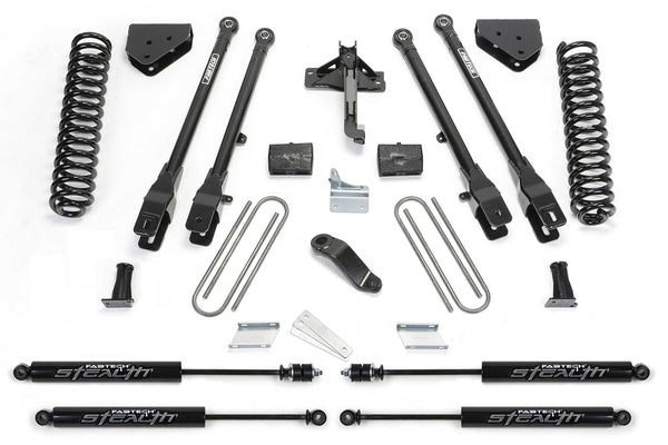 FABTECH | 6" 4 Link System w/ Stealth Shocks | Ford F250 | K2120M
