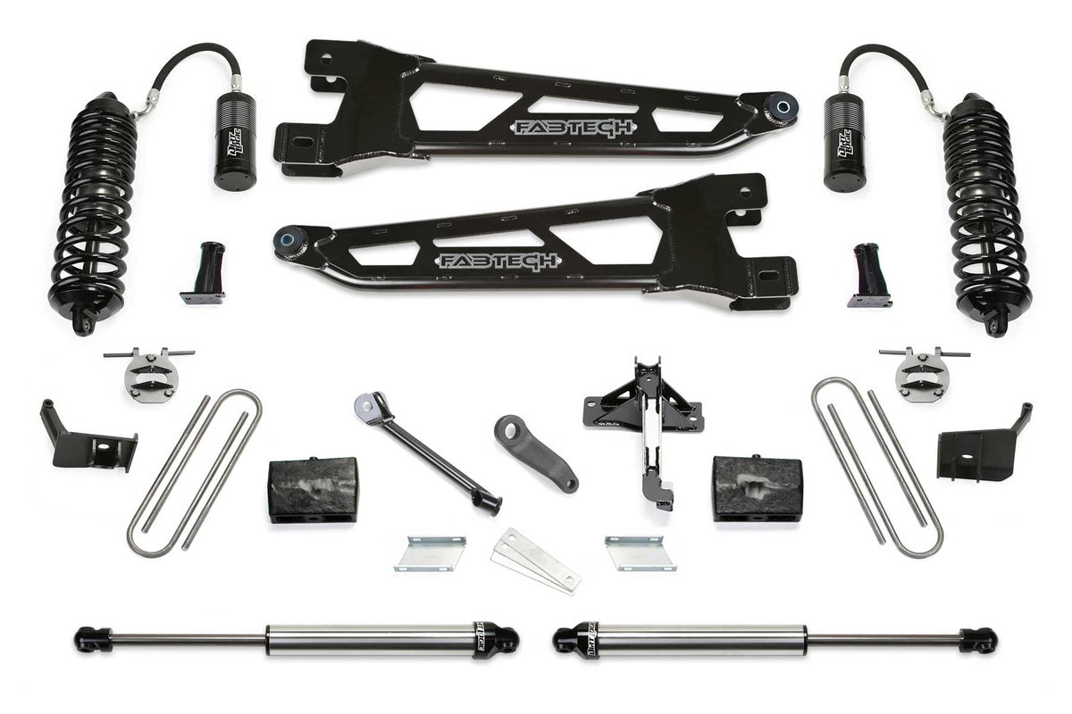 FABTECH | 4" Radius Arm System w/ Front Dirt Logic 4.0 Resi Coilovers & Rear DIrt Logic 2.25 Shocks | Ford F250 / Ford F350 | K2227DL — product image 1