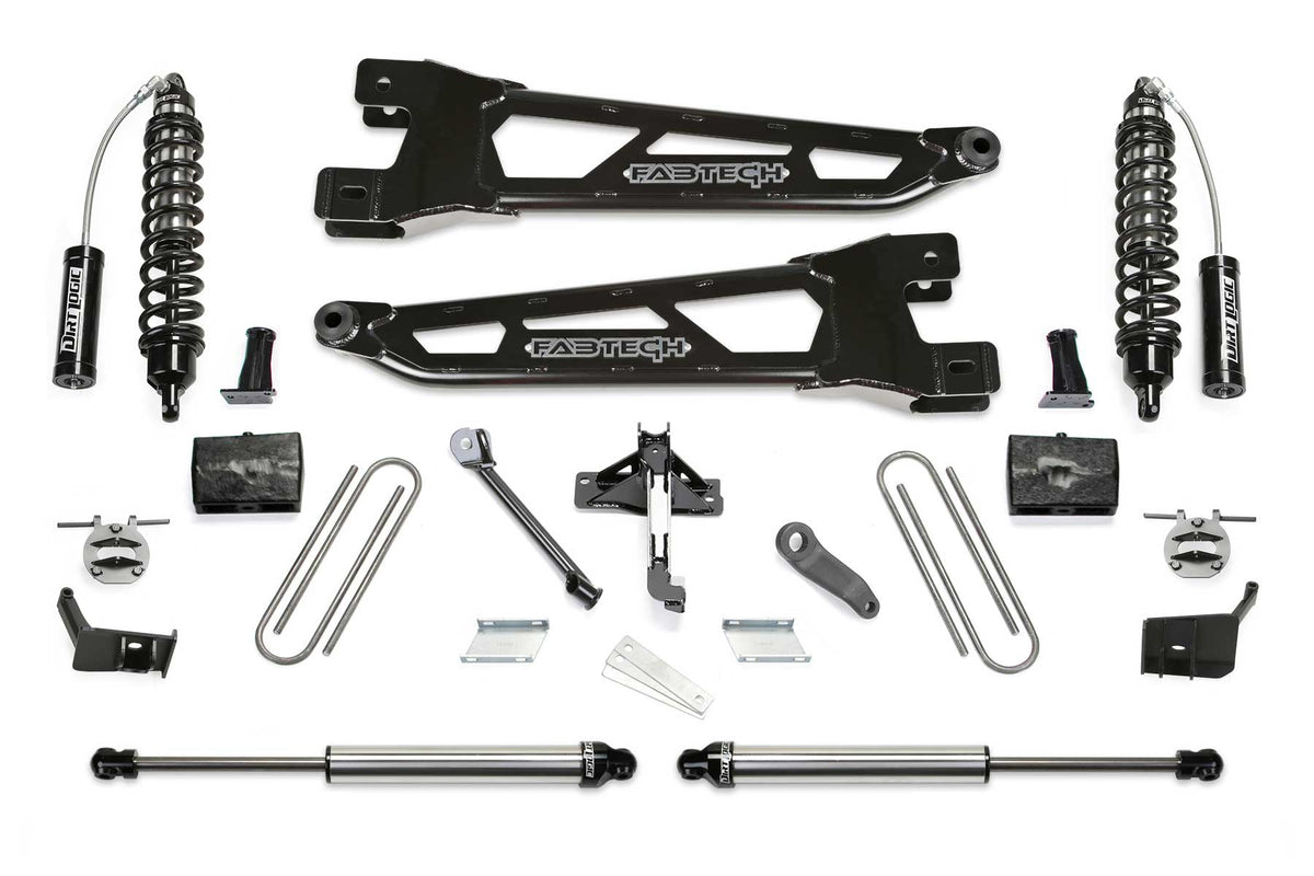 FABTECH | 6" Radius Arm System w/ Front Dirt Logic 2.5 Resi Coilovers & Rear DIrt Logic 2.25 Shocks | Ford F250 / Ford F350 | K2243DL — product image 1