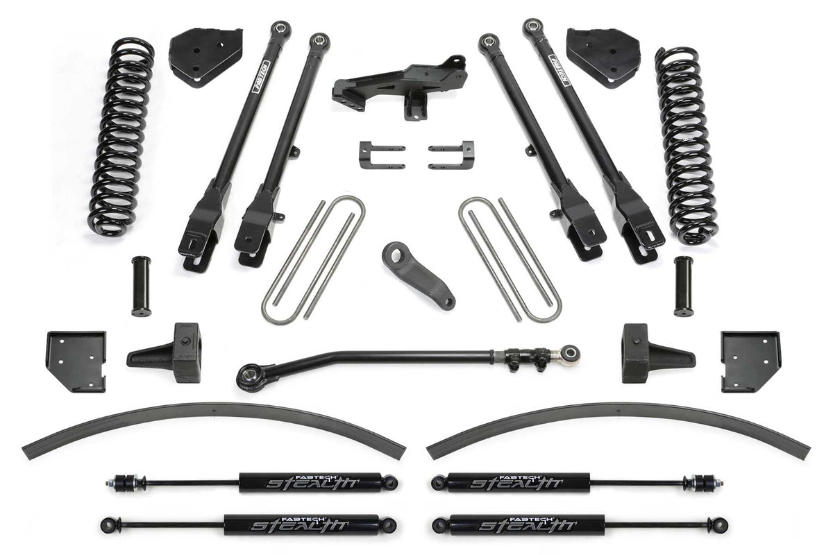 FABTECH | 8" 4 Link System w/ Stealth Shocks | Ford F250 / Ford F350 | K2266M — product image 1