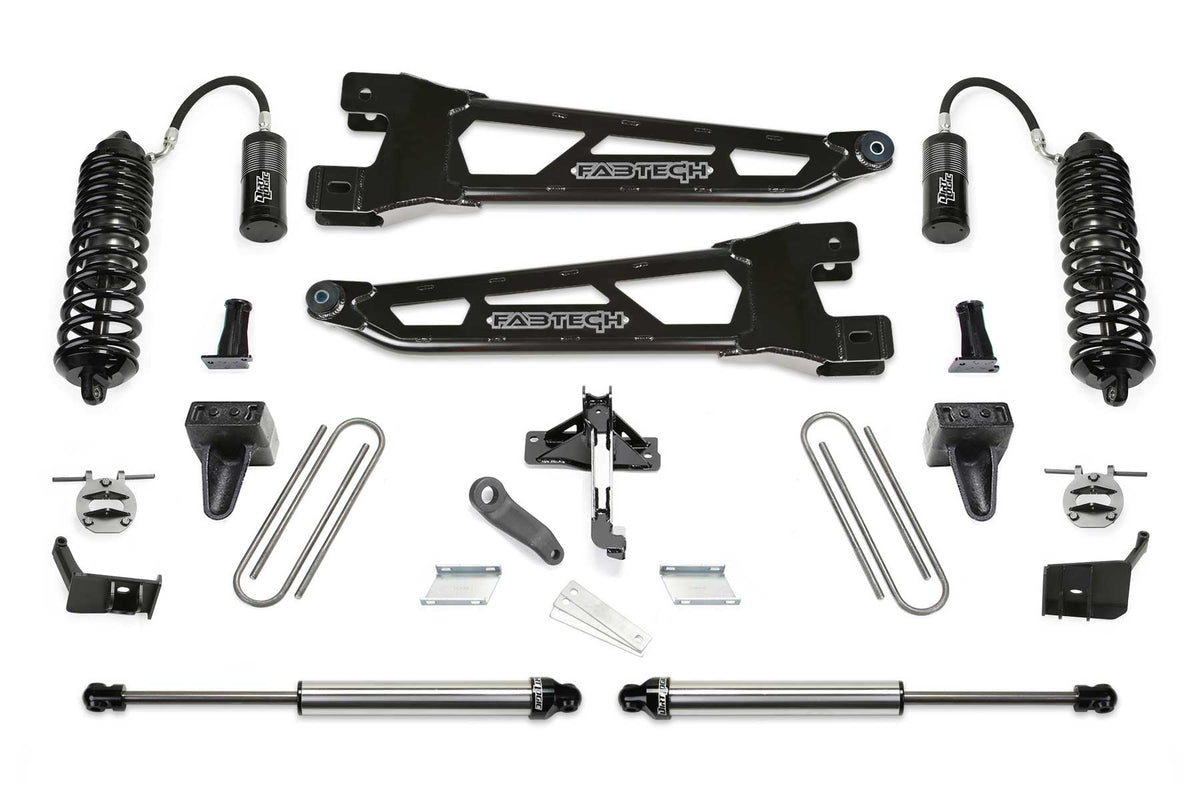 FABTECH | 4" Radius Arm Lift Kit – Front Dirt Logic 4.0 Resi Coilovers & Rear Dirt Logic 2.25 Shocks | Ford F250 / Ford F350 | K2408DL — product image 1