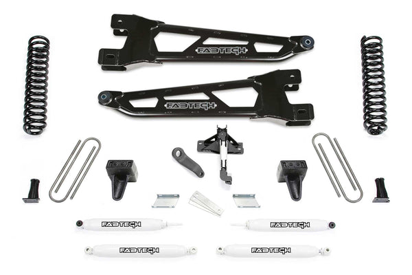 FABTECH | 6" Radius Arm Lift Kit – Performance Shocks | Ford F250 / Ford F350 | K2413