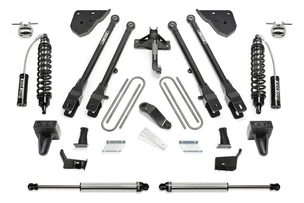 FABTECH | 6" 4 Link Lift Kit – Front Dirt Logic 2.5 Resi Coilovers & Rear Dirt Logic 2.25 Shocks | Ford F250 / Ford F350 | K2419DL