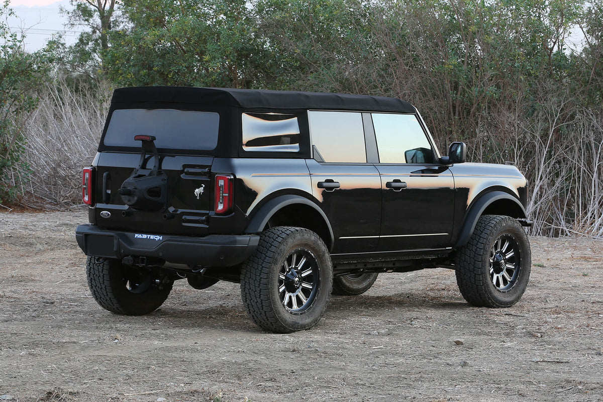 FABTECH | 4" Lift Kit – Front Dirt Logic 2.5 Resi Coilovers & Rear Dirt Logic Resi Coilovers | Ford Bronco | K2426DL — product image 2