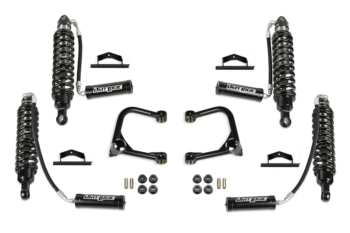 FABTECH | 3" Lift Kit – Front Dirt Logic 2.5 Resi Coilovers & Rear Dirt Logic Resi Coilovers | Ford Bronco | K2427DL — product image 1