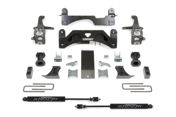 FABTECH | 6" Basic System w/ Coilover Spacers & Rear Stealth Shocks | Toyota Tundra | K7054M