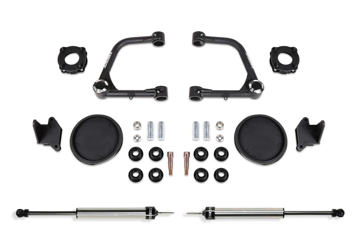 FABTECH | 3" Uniball UCA Lift Kit – Front Shock Spacers & Rear Coil Spring Spacers w/Rear Dirt Logic 2.25 Shocks | Toyota Tundra | K7086DL — product image 1