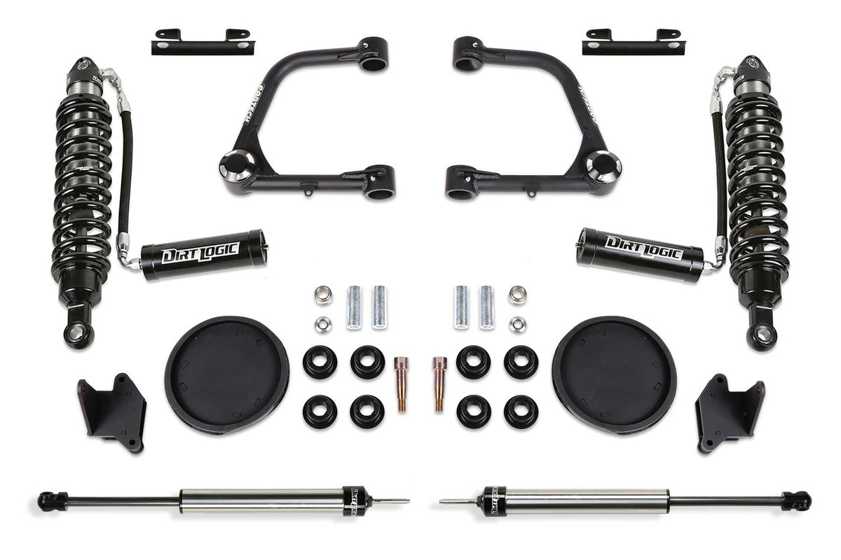 FABTECH | 3" Uniball UCA Lift Kit – Front Dirt Logic 2.5 Resi Coilovers & Rear Coil Spring Spacers w/Rear Dirt Logic 2.25 Shocks | Toyota Tundra | K7088DL — product image 1