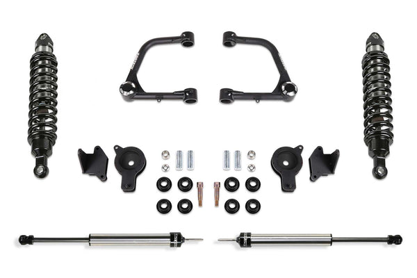 FABTECH | 3" Uniball UCA Lift Kit – Front Dirt Logic 2.5 Coilovers & Rear Air Bag Spacers w/Rear Dirt Logic 2.25 Shocks | Toyota Tundra | K7090DL