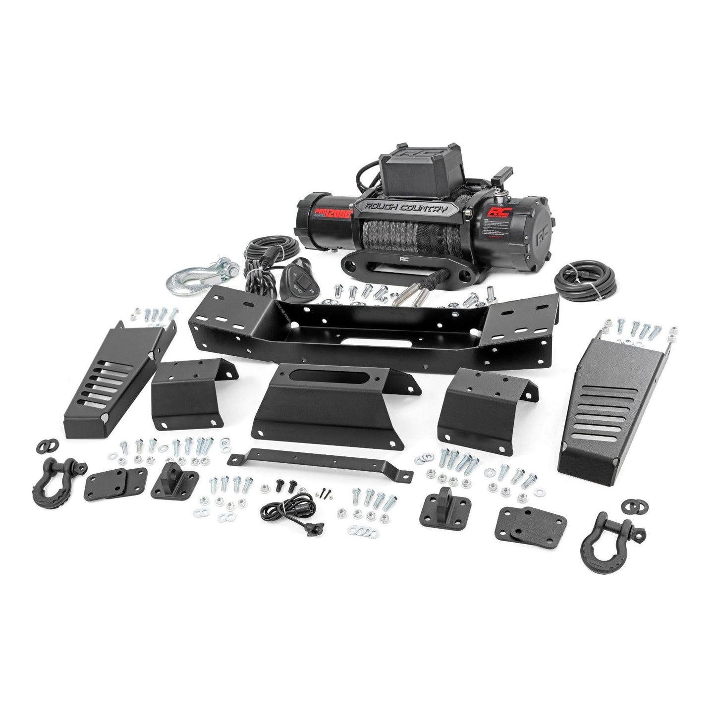 ROUGH COUNTRY Hidden Winch Mount | 12000S | Toyota Tundra 2WD/4WD (2022-2025) | 72004