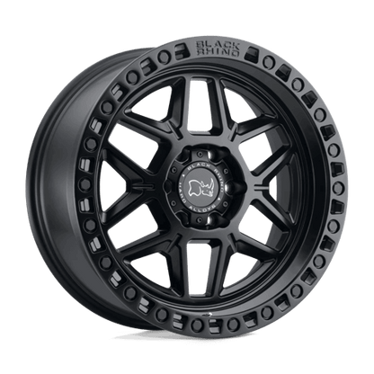Black Rhino KELSO Matte Black wheel showcasing rugged construction and split-spoke design.